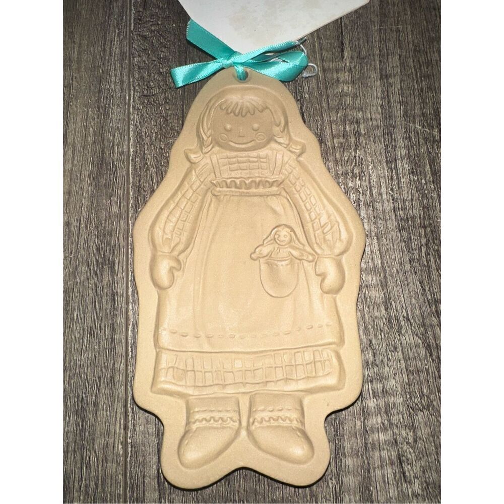 Raggedy Ann 1985 Cookie Mold Brown Bag Cookie Art Hill Design Vintage